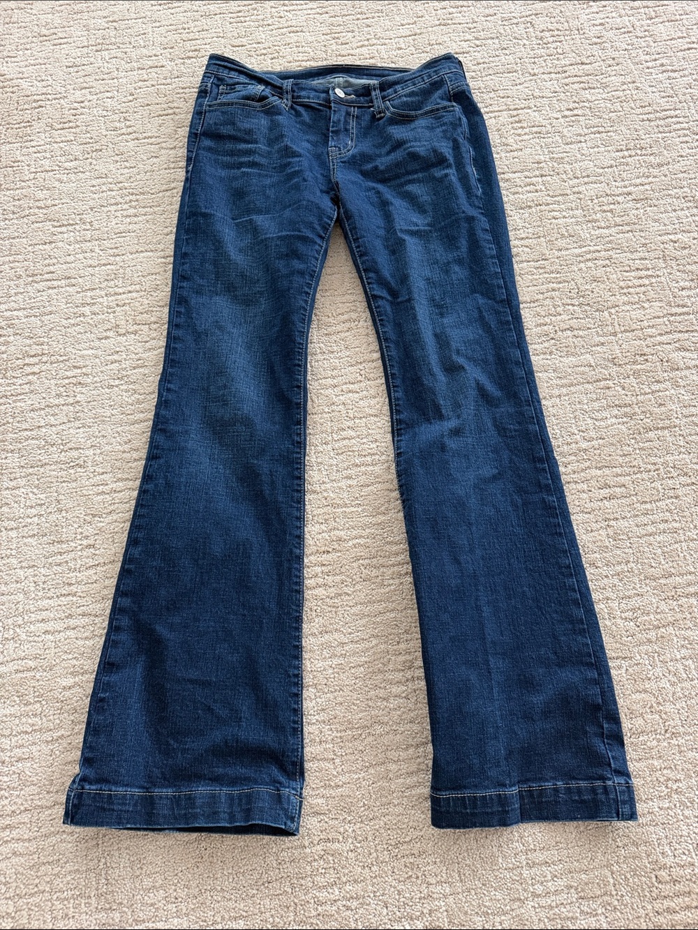 Low rise Dark Blue Women's Flared Jeans